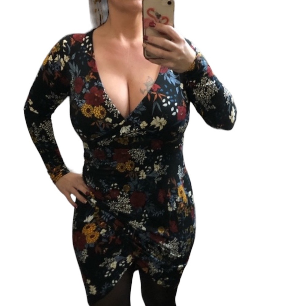 Floral bodycon dress